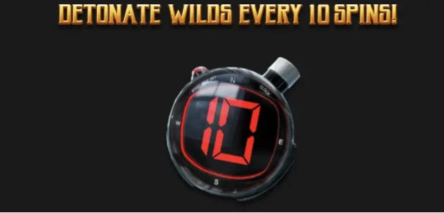 Countdown bombs every 10 spins